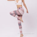 Spandex yang nyaman Funky Fitness Stripe Women Yoga Legging